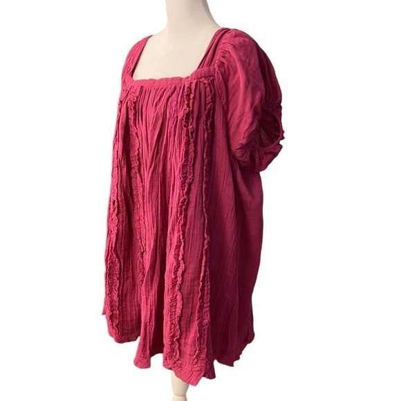 NWT Free People Angele Mini Dress S OB1310143 Dragonfruit Punch Pink SZ M - Picture 5 of 11